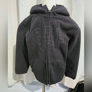Kid's GAP Black Fleece Zip Logo Hoodie